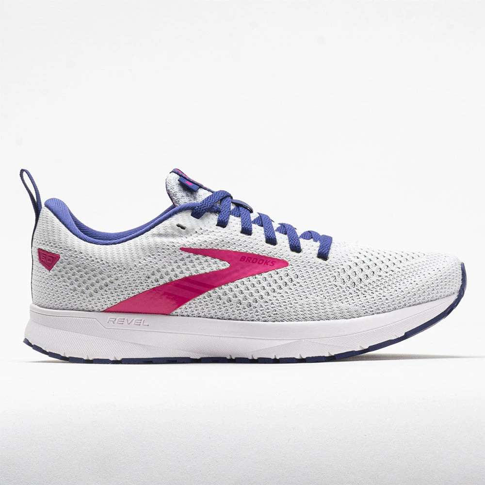 Brooks Revel 5 Women's White/Navy/Pink 3 Brooks Revel 5 Women's White/Navy/Pink