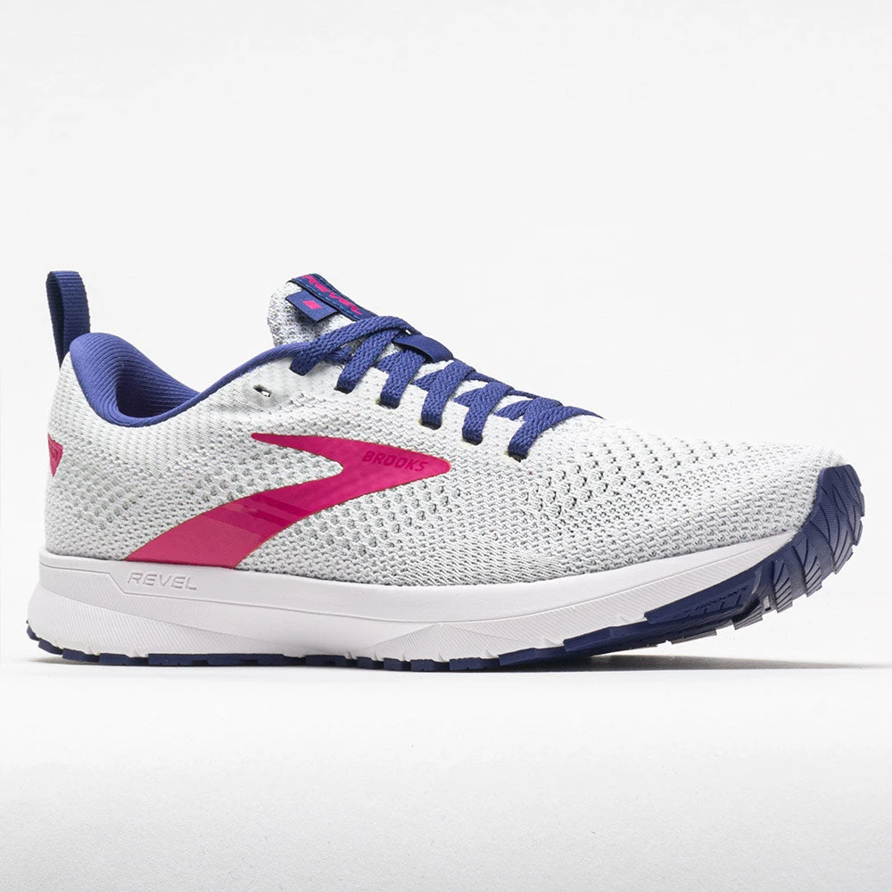 Brooks Revel 5 Women's White/Navy/Pink 7 Brooks Revel 5 Women's White/Navy/Pink - Image 5