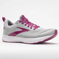 Brooks Revel 5 Women's Gray/White/Baton Rouge -Sport Shoes Sales 047266 5