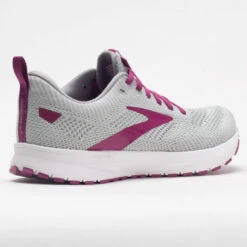 Brooks Revel 5 Women's Gray/White/Baton Rouge -Sport Shoes Sales 047266 6
