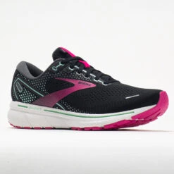 Brooks Ghost 14 Women's Black/Pink/Yucca -Sport Shoes Sales 047279 5