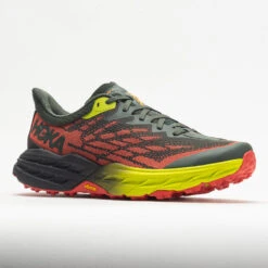 HOKA Speedgoat 5 Men's Thyme/Fiesta -Sport Shoes Sales 048562 5