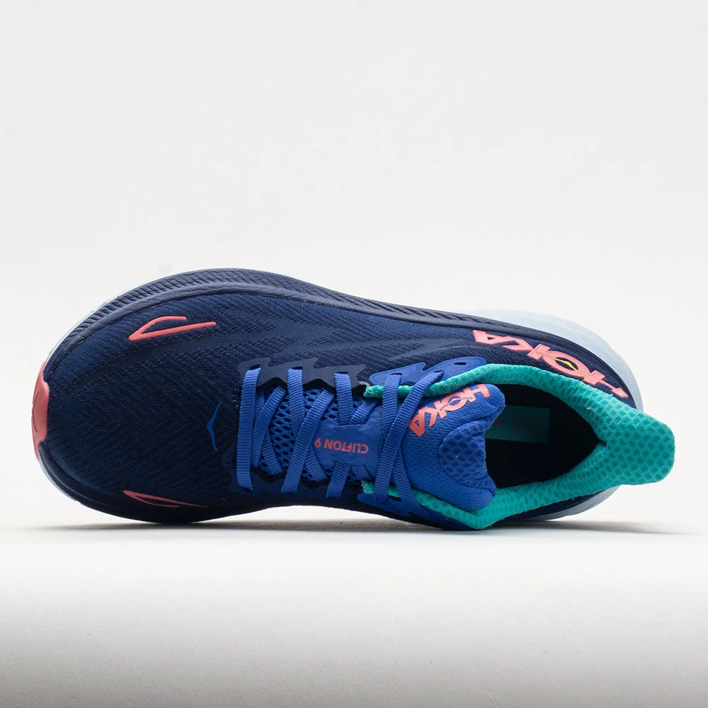 HOKA Clifton 9 Women's Bellwether Blue/Ceramic 5 HOKA Clifton 9 Women's Bellwether Blue/Ceramic - Image 3