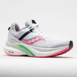 Saucony Tempus Women's White/VIZI Pink -Sport Shoes Sales 049342 5