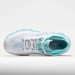 Mizuno Wave Enforce Tour AC Women's White/Tanager Turquoise -Sport Shoes Sales 117145 2