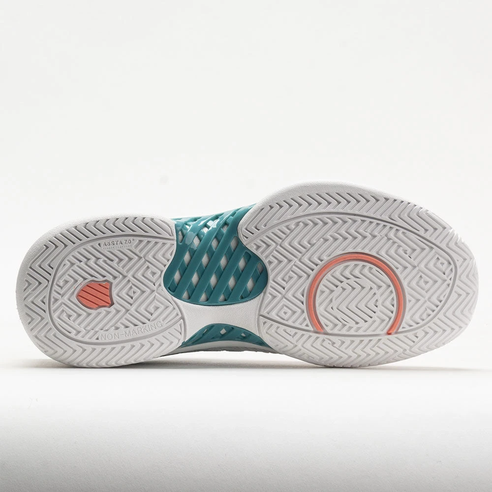 K-Swiss Hypercourt Express 2 Women's Blanc De Blanc/Nile Blue/Desert 6 K-Swiss Hypercourt Express 2 Women's Blanc De Blanc/Nile Blue/Desert - Image 4