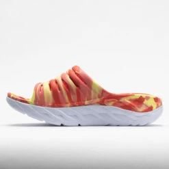 HOKA Ora Recovery Slide Swirl Unisex Yellow Pear/Fiesta -Sport Shoes Sales 570558 1